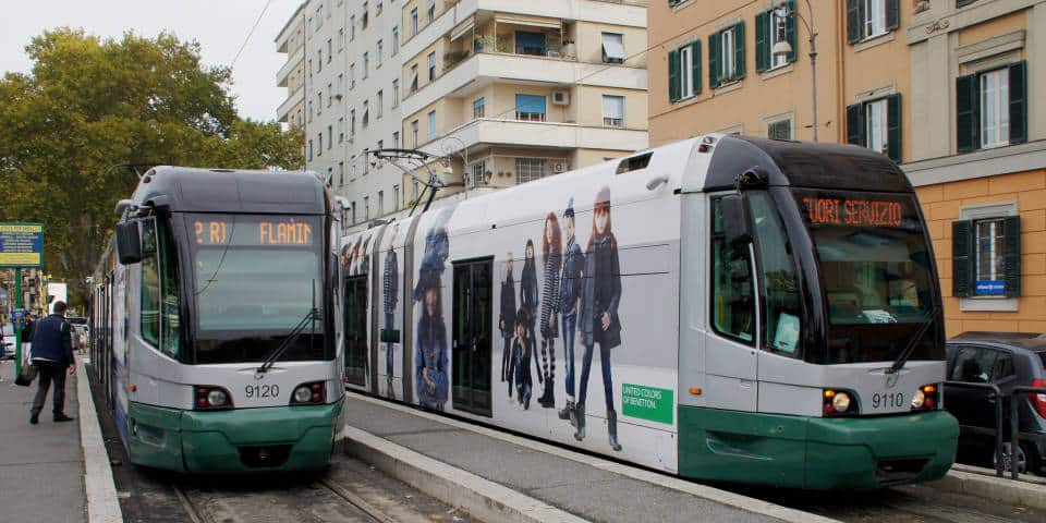 trams rome