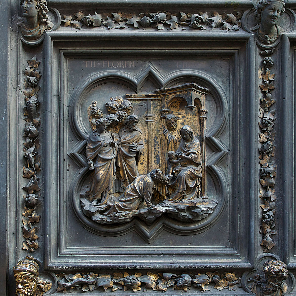 milan duomo door panel nativity