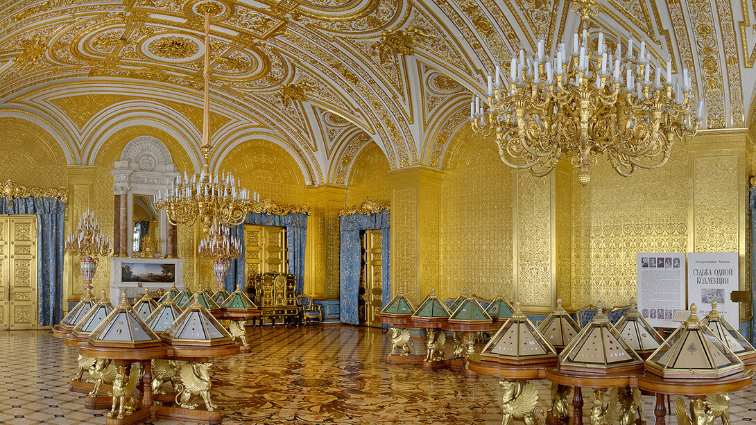 Empress Maria Alexandrovna in the Winter Palace Exhibition view Courtesy of The State Hermitage