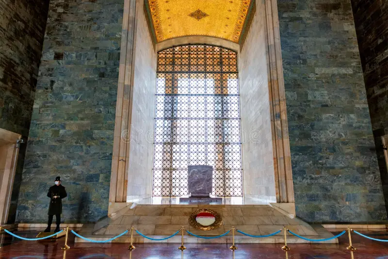 interior inside anitkabir mausoleum ataturk anitkabir mausoleum founder turkish republic mustafa 205839329